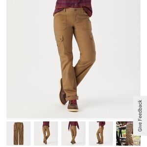 RUST ORANGE. Woman Cargo Work Pants. Amazing.